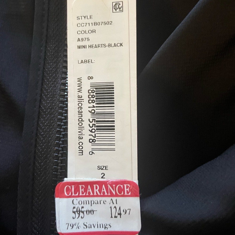NWT Alice + Olivia off the shoulder dress - Picture 5 of 6